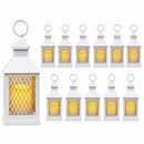 THE NIFTY NOOK Farm House Lanterns (3 Pc Set) 10" Decorative Lanterns FLameLess - Brand New