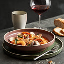 Luzerne MOD Deep Round Plate - Smoky Basil (D9.0" X H2.0", 4, Count) - Brand New