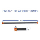 The Fitness Alley Sculpting Workout Bars/Body Toning Steel Bars - 10lb (Orange) - Brand New