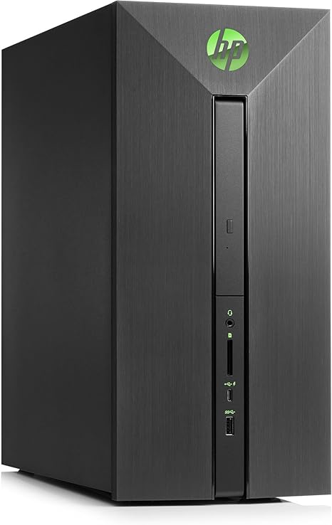 HP Pavilion Power 580-130 Desktop RYZEN 5 1400 8 1TB HDD RX 580 - BLACK/GREEN - Like New