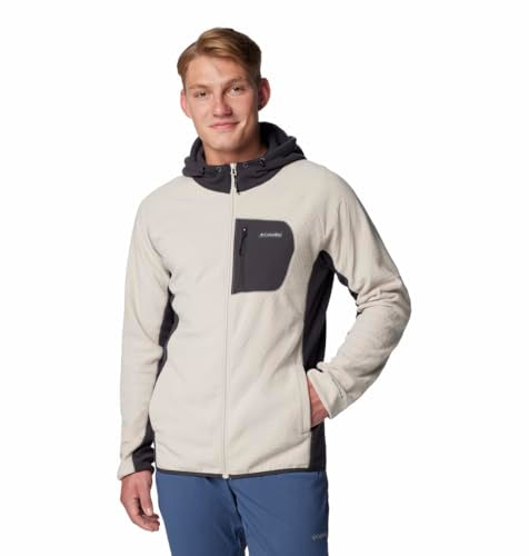 COLUMBIA MEN'S OUTDOOR TRACKS HOODED FULL ZIP II DARK STONE/SHARK 2XL - Brand New
