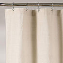 LUSH DECOR LINEN BUTTON SHOWER CURTAIN EXTRA LONG 72" W x 84" L - 21T010505 - Brand New