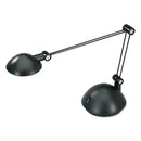 ALERA ALE TWIN-ARM TASK LED LAMP W/USB PORT 18 1/2" HIGH - BLACK - Like New