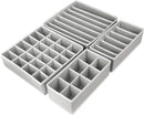 JUQLQUJ Set of 4 Foldable Underwear Organizer Drawer Organizer for Clothes Gray - Like New