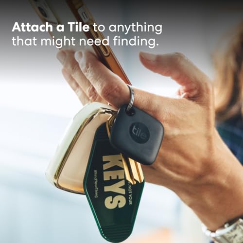 TILE MATE 1 PACK. BLUETOOTH TRACKER, KEYS FINDER, ITEM LOCATED - BLACK - Brand New