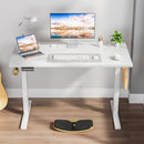 GENERIC STANDING DESK 48 X 24 ADJUSTABLE HEIGHT ELECTRIC 3 MEMORY PRESET - WHITE - Like New