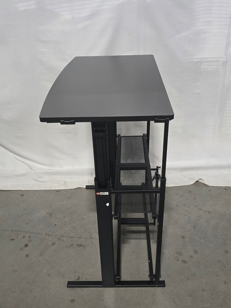 POP-IT COLLAPSIBLE AND ADJUSTABLE SIT OR STAND DESK - BLACK - Scratch & Dent