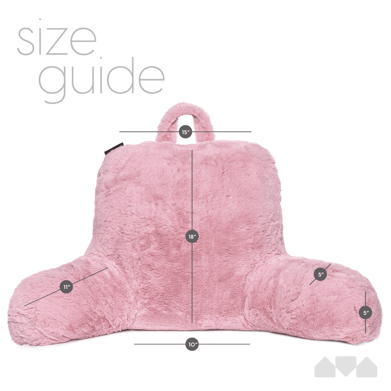 MILLIARD READING PILLOW WITH SHREDDED MEMORY FOAM,18X15 - PINK - Like New