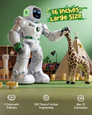 Ruko 1088 Large Robot Toys STEM Programmable Remote Control Robot - Green - Brand New
