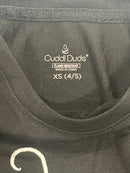 CUDDL DUDS FLAME RESISTANT T-SHIRT - SIZE: YOUTH XS(4/5) - BLACK - Like New