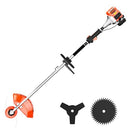 PANGHUHU88 36CC 2-STROKE WEED EATER GAS POWERED 3 IN 1 GAS BRUSH CUTTER - ORANGE - Like New