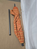 CALIFORNIA UMBRELLA 9' ROUND ALUMINUM RIBS SWC COVER/SUNBRELLA/PARKWAY PAPRIKA - Like New