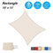 AsterOutdoor Sun Shade Sail Rectangle 10' x 13' UV Block Canopy Outdoor Cream - Like New