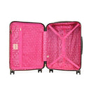 JUICY COUTURE CASSANDRA 3 PIECE LUGGAGE SET WITH SPINNER WHEELS - BLUSH - Like New