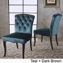 Christopher Knight Home Hallie Traditional Velvet Armless Dining Chair 2Pcs Set - Brand New