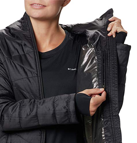 COLUMBIA WOMEN'S MIGHTY LITE HOODED JACKET SIZE 2XL BLACK - Brand New