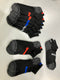 PUMA MEN'S 6 PACK QUARTER CREW SOCKS - SIZE 8-12 BLACK (ASSORTED RED/BLUE/GREY) - Brand New