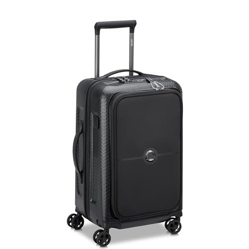 DELSY PARIS TURENNE HARDSIDE LUGGAGE SPINNER WHEELS 2-PIECE SET 19/27 - BLACK - Brand New