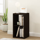 FURINNO CUBICLE BOOK SHELF 2-CUBE BOOKSHELF EXTRA THICK FRAME LU22003DOK - BLACK - Brand New