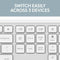 LOGITECH SIGNATURE SLIM K950 WIRELESS KEYBOARD SLEEK QUIET TYPING - WHITE - Like New