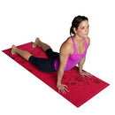 TONE FITNESS YOGA MAT WITH FLORAL PATTERN - RED - Brand New