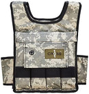 CROSS101 ADJUSTABLE WEIGHTED VEST, 80 LBS ASSORTED NO SHOULDER PAD - CAMOUFLAGE - Like New