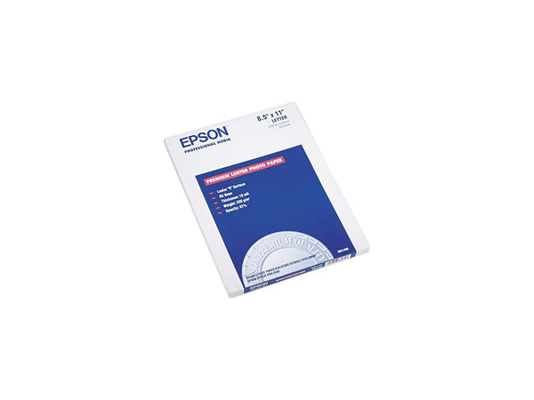 Epson S041405 Ultra Premium Photo Paper, 64 lbs., Luster, 8-1/2 x 11, 50