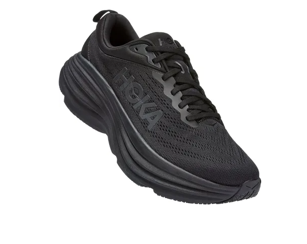 1127953 Hoka Men's Bondi 8 Black/Black 10 Wide - Like New