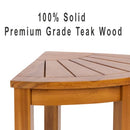 Seven Seas Teak Waterproof Corner Bench With Shelf - Brand New