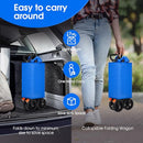 Collapsible Folding Wagon Heavy Duty,Foldable Utility Cart with Wheels,Large - Like New