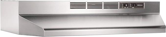 Broan-NuTone 413004 Ductless Range Hood with Lights Exhaust Fan 30" - Steel Like New