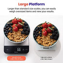 ETEKCITY DIGITAL FOOD KITCHEN SCALE 304 STAINLESS STEEL-SILVER 22LB EKS-L221-SUS - Like New