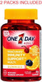 ONE A DAY VITACRAVES GUMMIES IMMUNITY 70CT - PACK OF 2 New