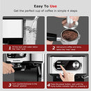 Bonsenkitchen Espresso Machine 15 Bar Coffee Machine Foaming Milk Frother Wand - Brand New