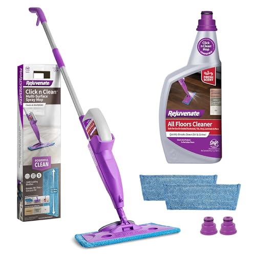 REJUVENATE CLICK N CLEAN MULTI SURFACE SPRAY MOP KIT CLEANS - Scratch & Dent