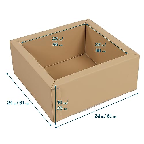 ECR4KIDS SOFTZONE PLAY PATCH TOY BINS, BEGINNER PLAYSET, 2-PACK - SAND - Like New