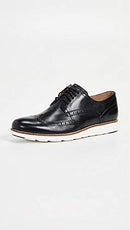 C26469 COLE HAAN MEN'S ORIGINAL GRAND SHORTWING OXFORD BLACK/WHITE SIZE 8W - Like New
