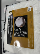 BEAUTY SLEEP HOME DOWN & FEATHER PILLOW 2 PACK STANDARD SIZE - WHITE - Brand New