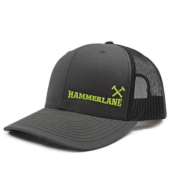 HAMMERLANE CROSS HAMMERS CAP CH&BLK NEON