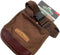 UNCLE MIKE'S DELUXE CANVAS SHELL POUCH, ONE SIZE 42140 - BROWN - Brand New