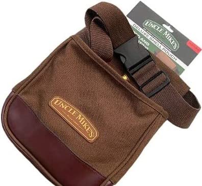 UNCLE MIKE'S DELUXE CANVAS SHELL POUCH, ONE SIZE 42140 - BROWN - Brand New