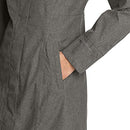 7343-0123 EDDIE BAUER WOMENS GIRL ON THE GO TRENCH DARK CHARCOAL SIZE M - Brand New