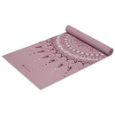 Gaiam Print Yoga Mat, Non Slip Exercise & Fitness Mat - Here & Now Dusty Rose - Like New