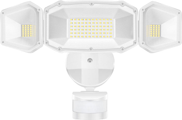 CINOTON LED Motion Sensor Flood Lights 50W, 6000LM IP65 Waterproof - White Like New