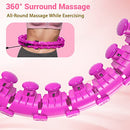 34 KNOTS WEIGHTED WORKOUT HOOP PLUS SIZE, SMART WAIST EXERCISE RING - PURPLE - Like New