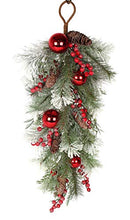 Direct Export 32 Inch Artificial Mixed Pine Christmas Teardrop Swag - Brand New