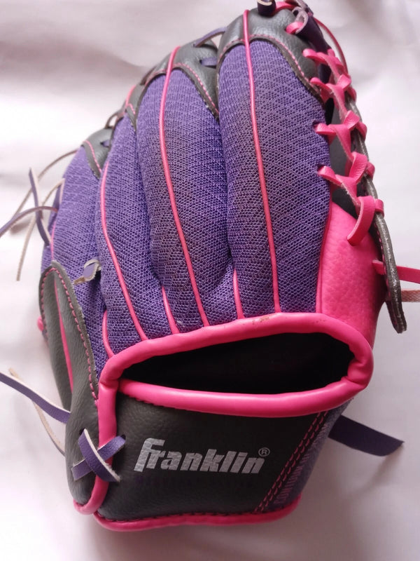 FRANKLIN SPORTS 9.5" MESHTEK GLOVE - PURPLE/PINK - Brand New