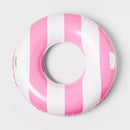 SUN SQUAD 42" POOL TUBE HANDLE - WATER FLOAT TOY, PVC, 6+ YEARS - PINK/WHITE - Like New