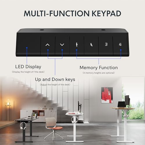 FLEXISPOT 55X24" ELECTRIC HEIGHT ADJUSTABLE STANDING DESK SPLICE BOARD - WHITE - Like New