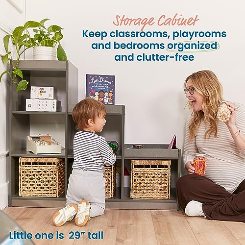 ECR4KIDS 3-2-1 CUBE STORAGE CABINET, DISPLAY SHELF ELR-3037-GW - GRAY WASH - Like New